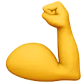 Right bicep emoji