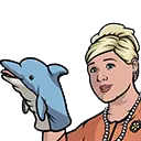 Pam from Archer emoji